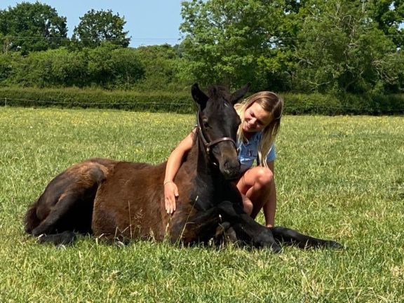 Dayna and foal